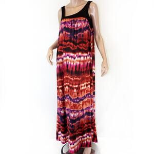 Karen Zambos Vintage Couture Multi-color Sleeveless Amber Maxi Dress Small Y2K